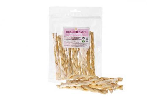 JR Braided Lamb skin chew - 100g